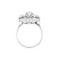 Bague or gris diamant(s) t. ancienne 