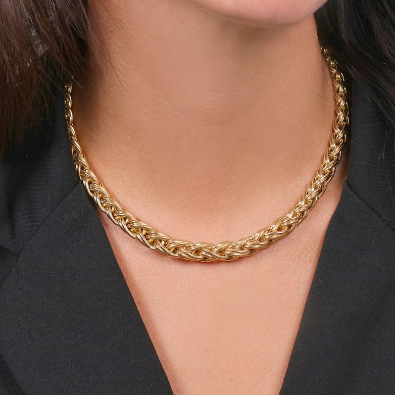 collier or jaune 