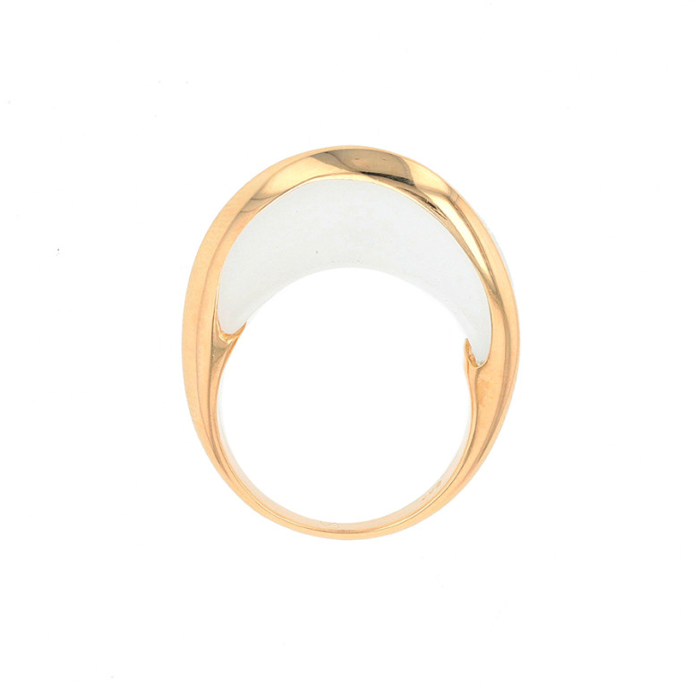 Yellow gold quartz ring 7.08g