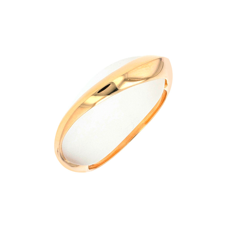 Yellow gold quartz ring 7.08g