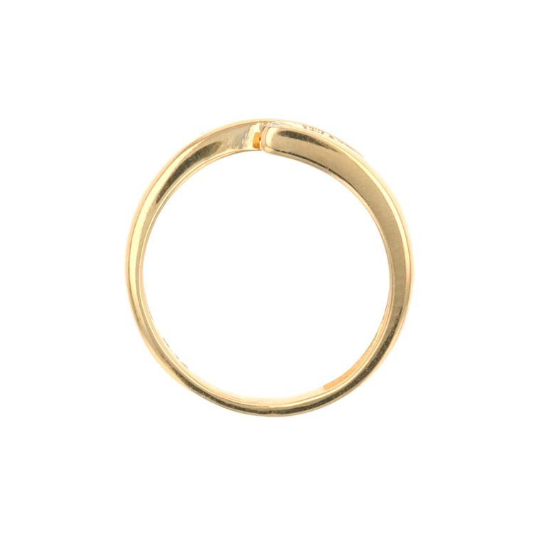 Bague or jaune diamant (s) 