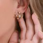 Boucles d'oreilles or jaune diamant(s) t. ancienne 