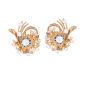 Boucles d'oreilles or jaune diamant(s) t. ancienne