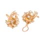 Boucles d'oreilles or jaune diamant(s) t. ancienne 