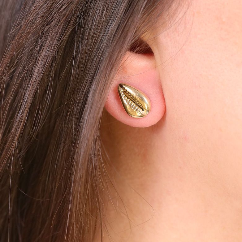Boucles d'oreilles or jaune 