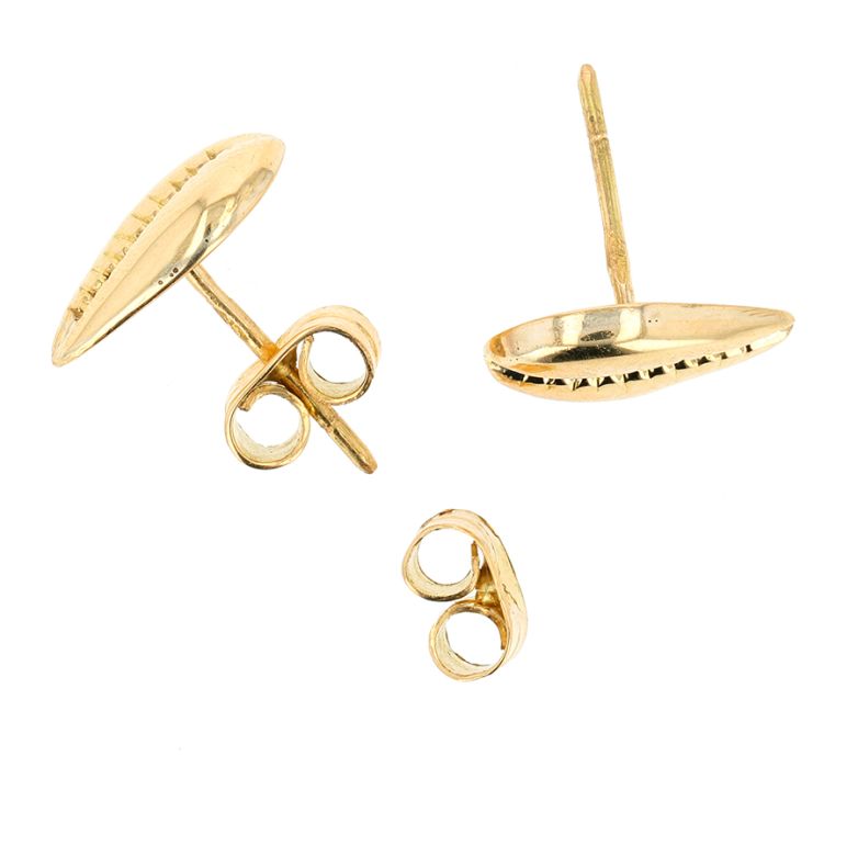 Boucles d'oreilles or jaune 