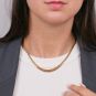 Collier maille anglaise or jaune 