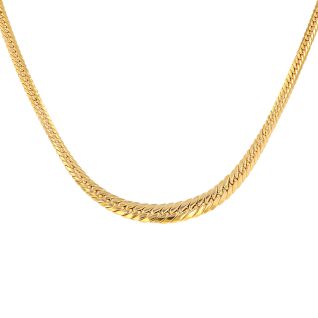 Collier maille anglaise or jaune