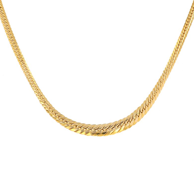 Collier maille anglaise or jaune