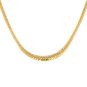 Collier maille anglaise or jaune