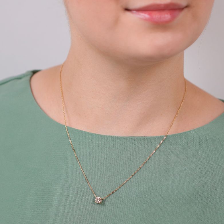 Collier or jaune diamant (s) 