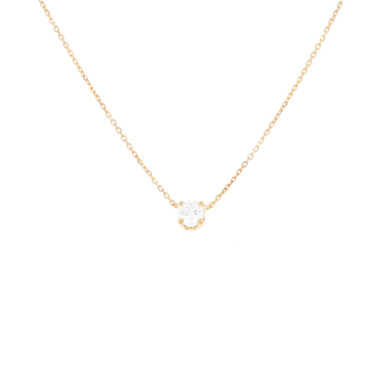 Collier or jaune diamant (s)