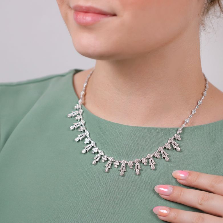 collier or gris diamant (s) 