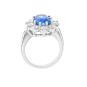 Bague or gris saphir et diamant(s) 