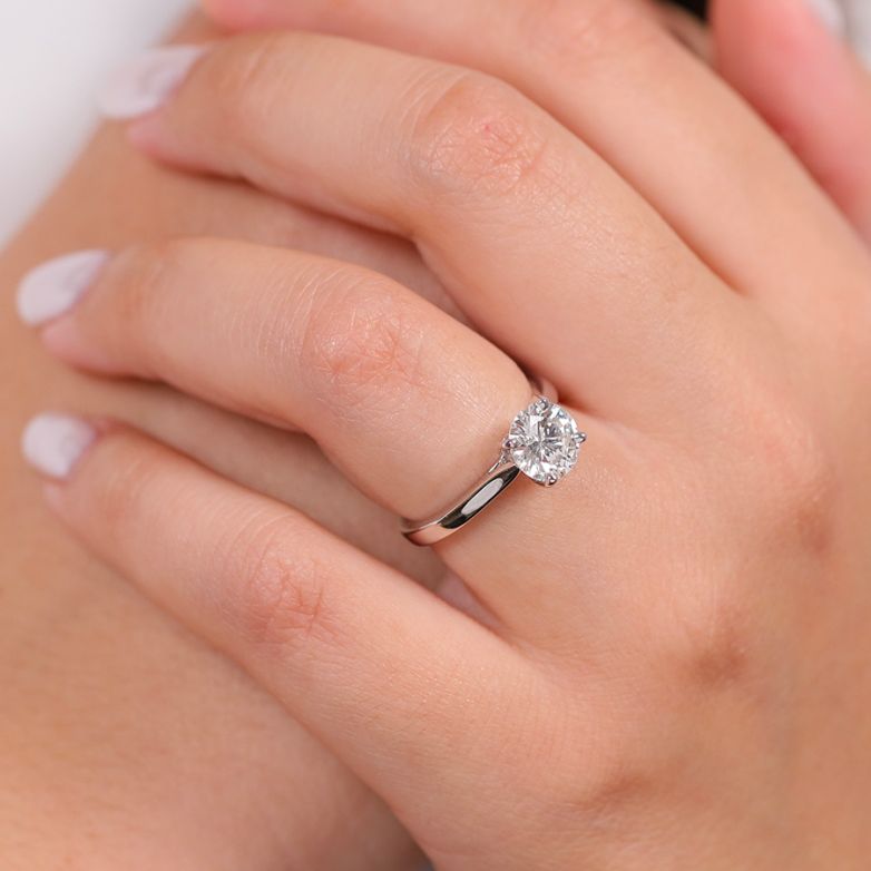 Solitaireor gris diamant (s) 1.64ct. G/VS2 certifié LFG