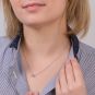 Collier or gris diamant (s) 
