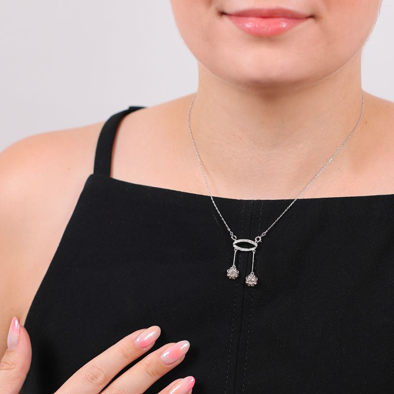 collier or gris diamant (s) 