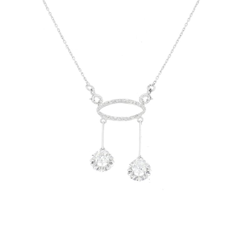 collier or gris diamant (s)