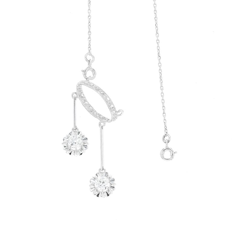 collier or gris diamant (s) 