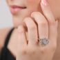 Bague or gris diamant (s) 
