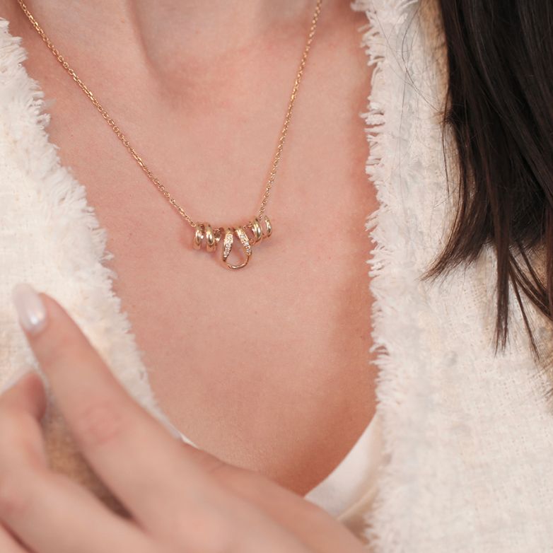 Pendentif or jaune diamant (s) 