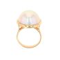 Bague or jaune Perle