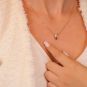 collier or bicolore saphir et diamant(s) 