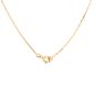 collier or bicolore saphir et diamant(s) 