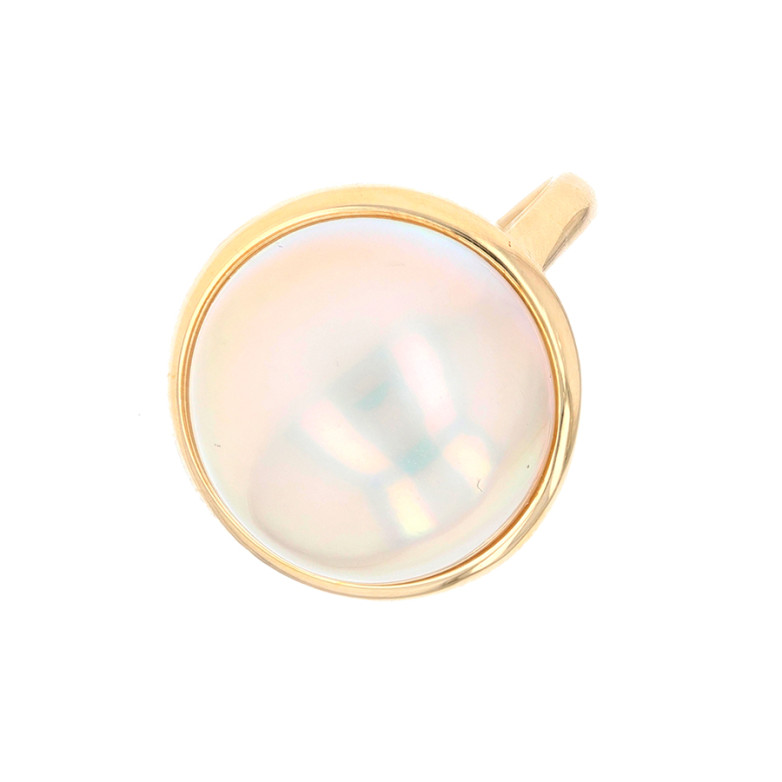 Bague perle or jaune 7.20g