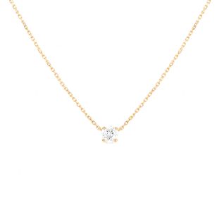 Collier or jaune diamant (s)