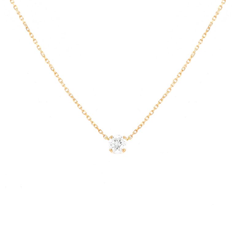 Collier or jaune diamant (s)
