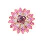 Bague or jaune diamant,P.fine améthyste et saphirs