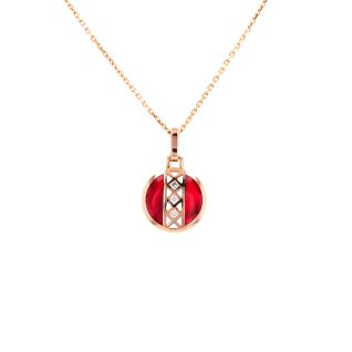 collier or rose diamant (s)