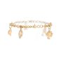 Bracelet maille fantaisie or jaune 