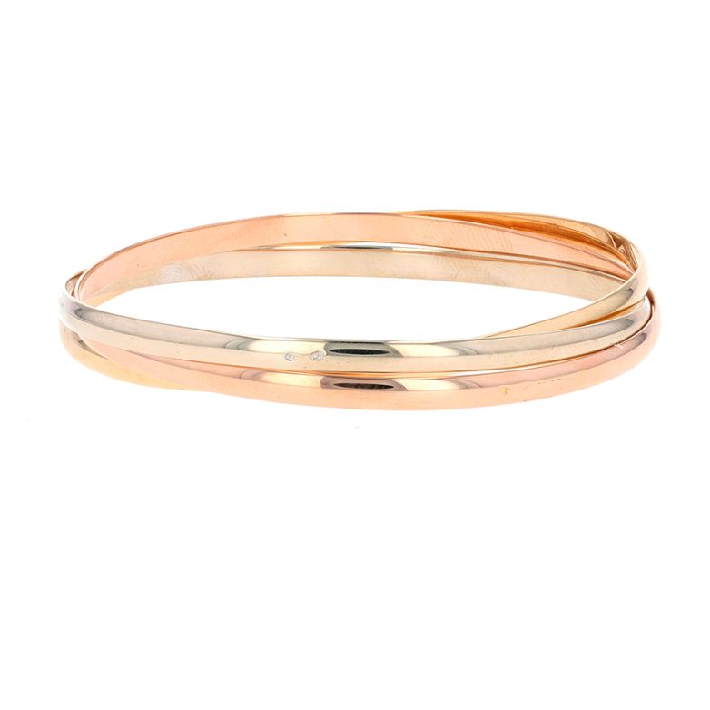 Bracelet or jaune, rose, blanc