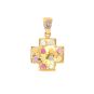 Pendentif or jaune diamant,P.fine 