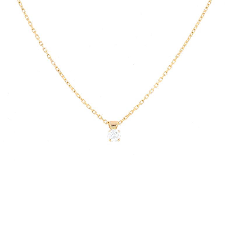 collier or jaune diamant (s)