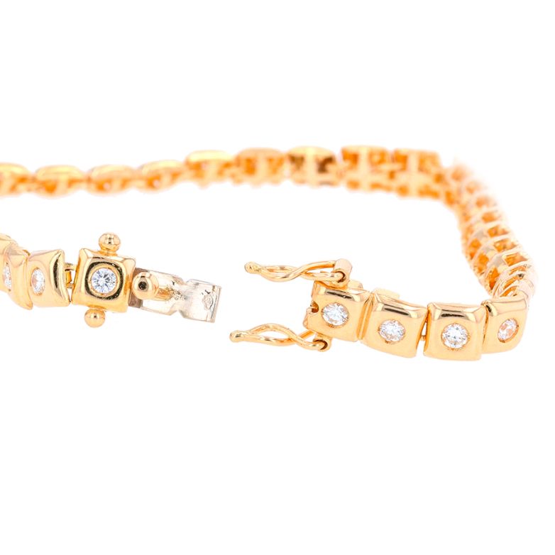 Bracelet or jaune diamant (s) 