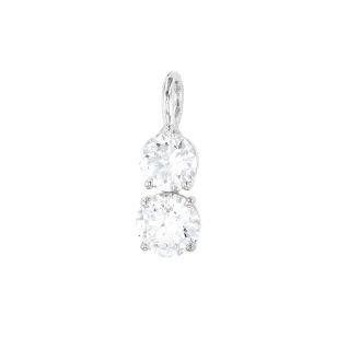 Pendentif or gris diamant (s)