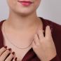 Chaine maille forçat or gris 