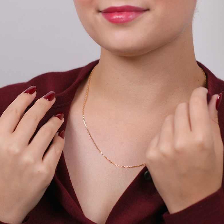 Chaine maille forçat or jaune 