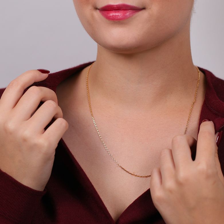 Chaine maille forçat or jaune 