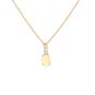Pendentif or jaune diamant,P.fine opale