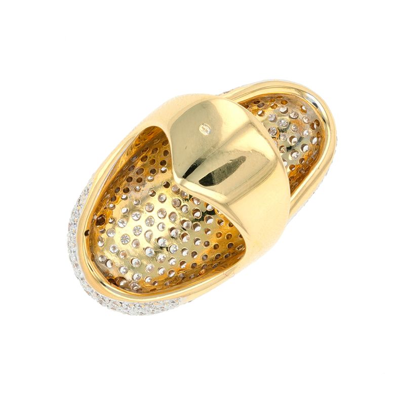 Bague or bicolore diamant (s) 