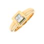Bague or jaune diamant