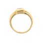 Bague or jaune diamant 
