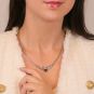 collier or gris saphir et diamant(s) 