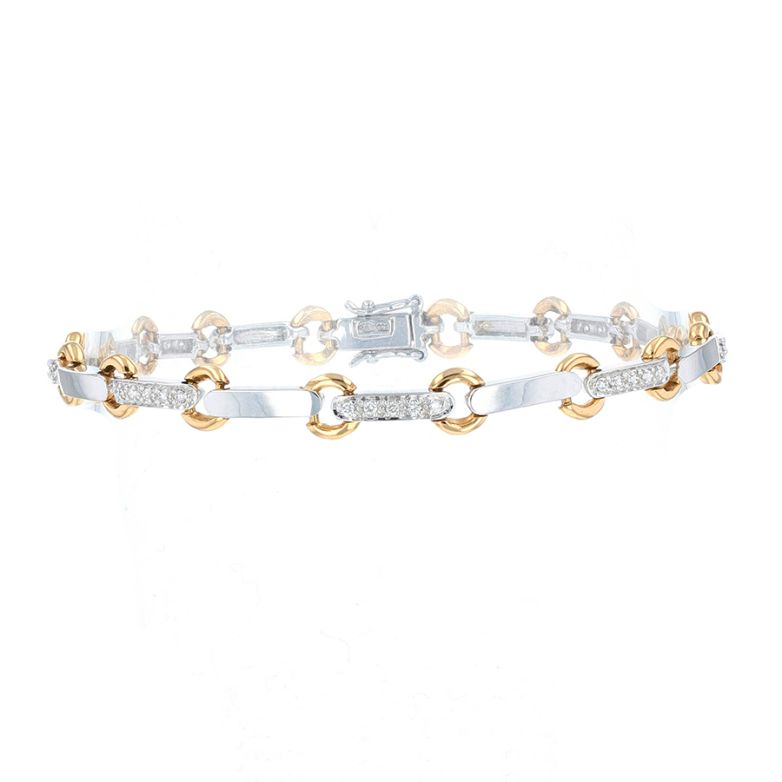 Bracelet or bicolore diamant (s)
