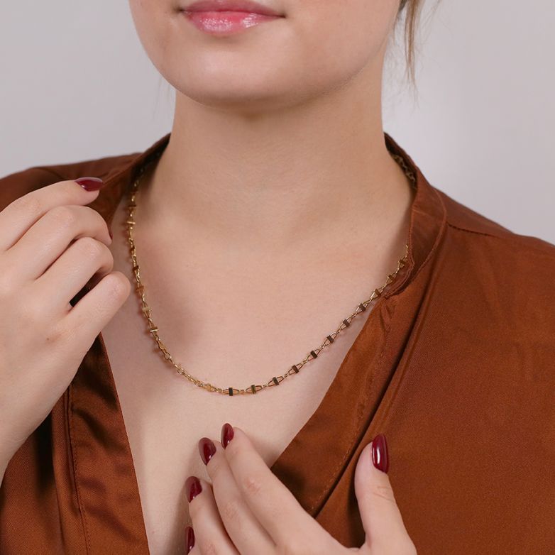 Yellow gold necklace 12.80g