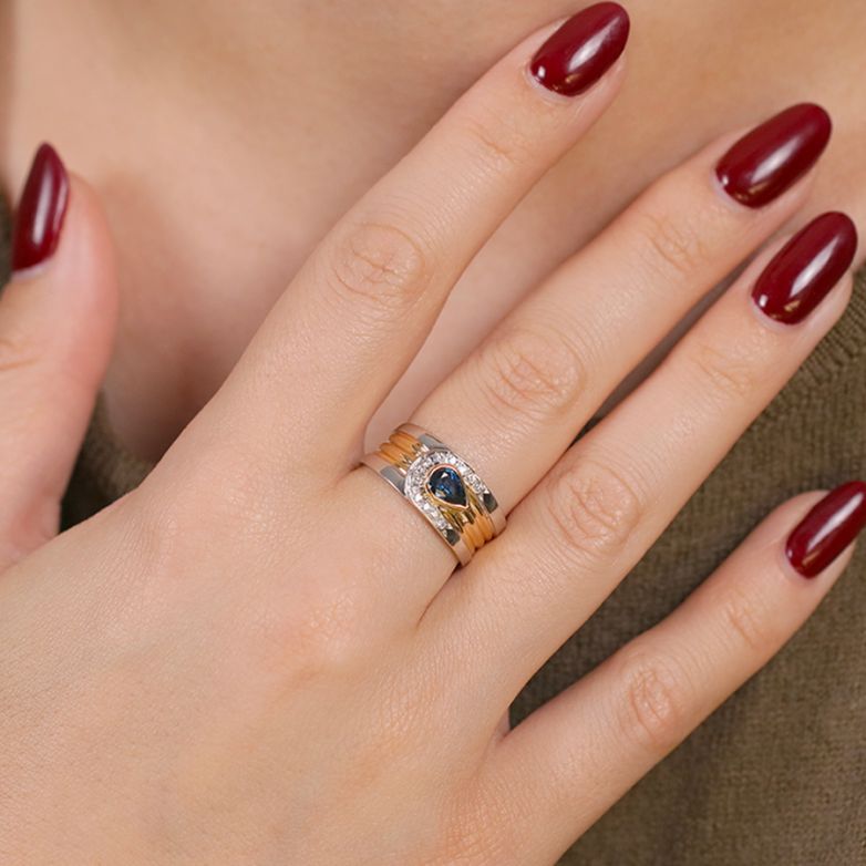 Ring sapphire 0.40 carat...